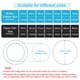 thumbnail image 4 of Uxcell 1.3in (34mm) Película para Insignias, 200 Pcs Película Protectora Plástica Circular Transparente para Suministros de Fabricación de Botones de Insignias DIY Artesanías, 4 of 6