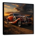 thumbnail image 2 of Designart "Expressionist Retro Vehicle Essence I" Car Vintage Floater Framed Canvas Wall Art, 2 of 5