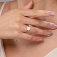 thumbnail image 4 of ANGARA Japanese Akoya Cultured Pearl and Diamond Bypass Ring in 14K Rose Gold for Women | June Birthstone, Birthday, Anniversary, Jewelry Gift for Women | Pearl Ring, 4 of 10