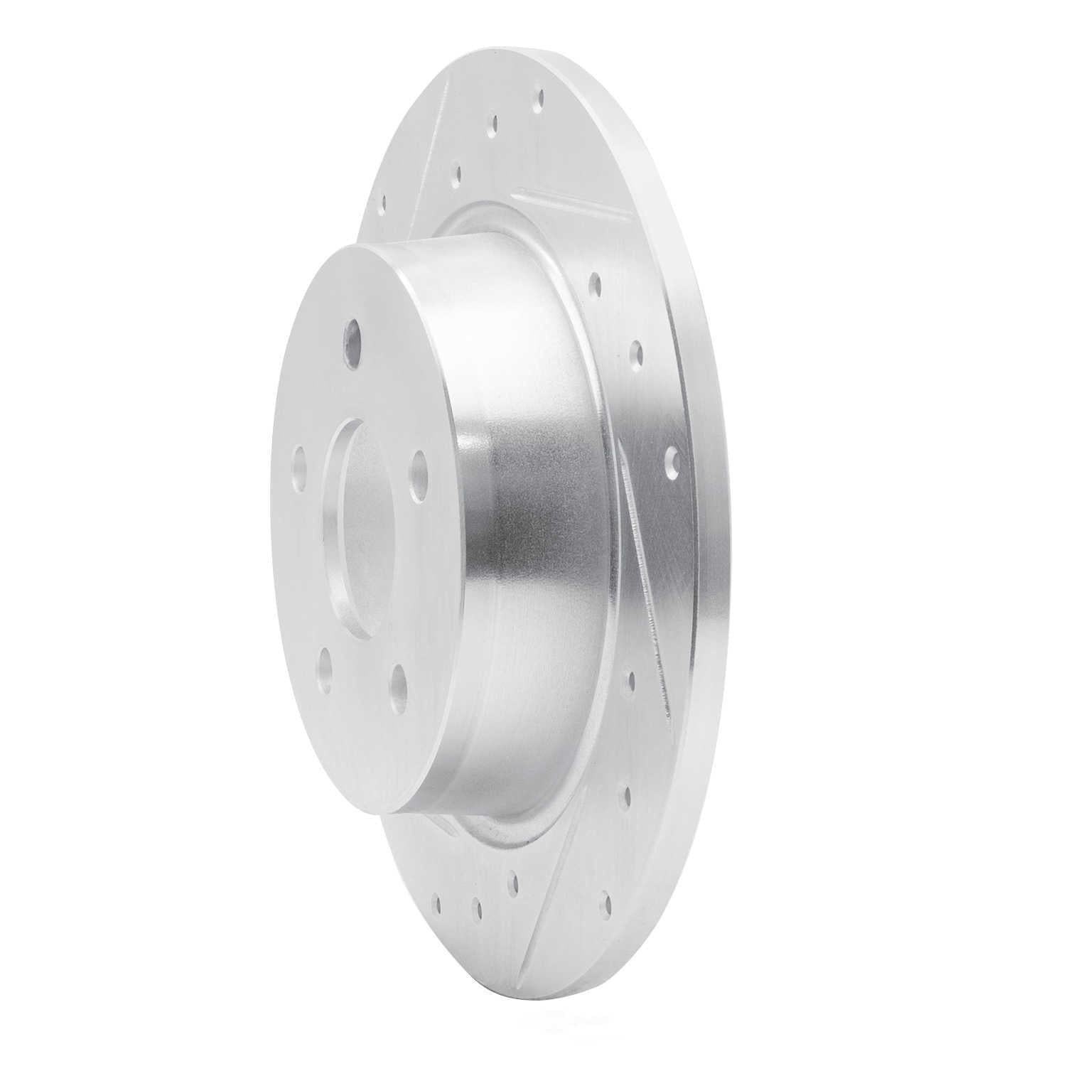 Dynamic Friction Company 631-40006L DFC Brake Rotor - Drilled And Slotted - Silver