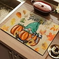 thumbnail image 5 of Todaioua Fall Placemats Hello Fall Pumpkin Maple Leaves Gnomes Car Placemats Dining Table 12 x 16 Inch Seasonal Autumn Harvest Holiday Rustic Vintage Thanksgiving Table Mats, 5 of 7