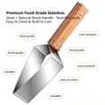 thumbnail image 2 of Watermelon Slicer,2026 New Triangle Watermelon Cutter,Stainless Steel Watermelon Slicer with Wooden Handle for A Wide Variety Watermelon, Cantaloupe, Honeydew, Apples, and More, 2 of 7