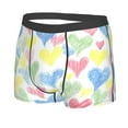 thumbnail image 2 of Disketp Hand Drawn Colored Hearts Men'S Boxer Briefs,Soft And Breathable Cotton Underwear With Comfortflex Waistband, 2 of 9