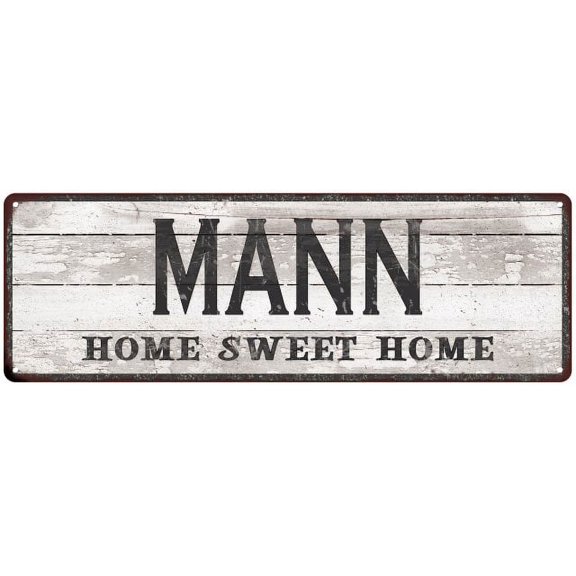 MANN Home Sweet Home Country Look 6x18 Metal Sign 106180045065