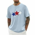 thumbnail image 2 of DODADAWANJ Big and Tall Mens 4th of July Tshirts Funny Red White and Blue Graphic Tees Independence Day Short Sleeve Crew Neck T Shirts S, 2 of 5