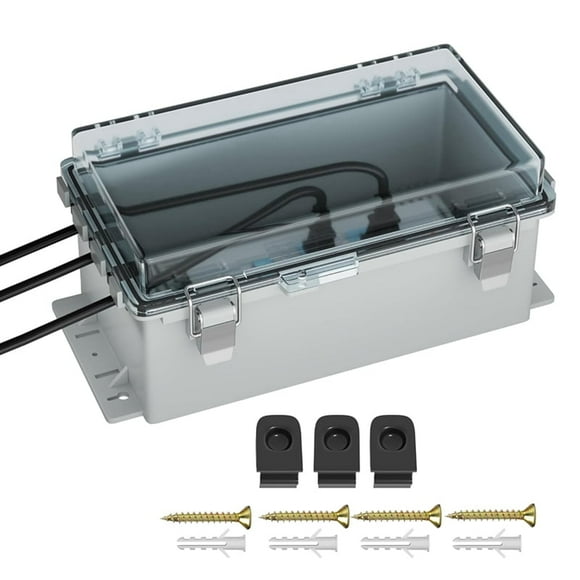 9x5x4.3Inch Outdoor Extension Cord Cover for Outside Waterproof Outdoor Electrical Box Outlet Plug Cover Cord Protector