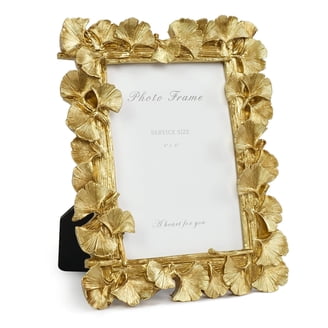 24 Pcs Vintage Baroque Resin Photo Frames - Gold Oval Mini Frames For Table Numbers, Cards, Photos (3.26x4")