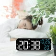 thumbnail image 2 of TACILIP Electronic Clock Multi-functional LED Alarm Clock Temperature Jump Seconds Display Countdown Bedside Clock, Gifts for Men, 2 of 5