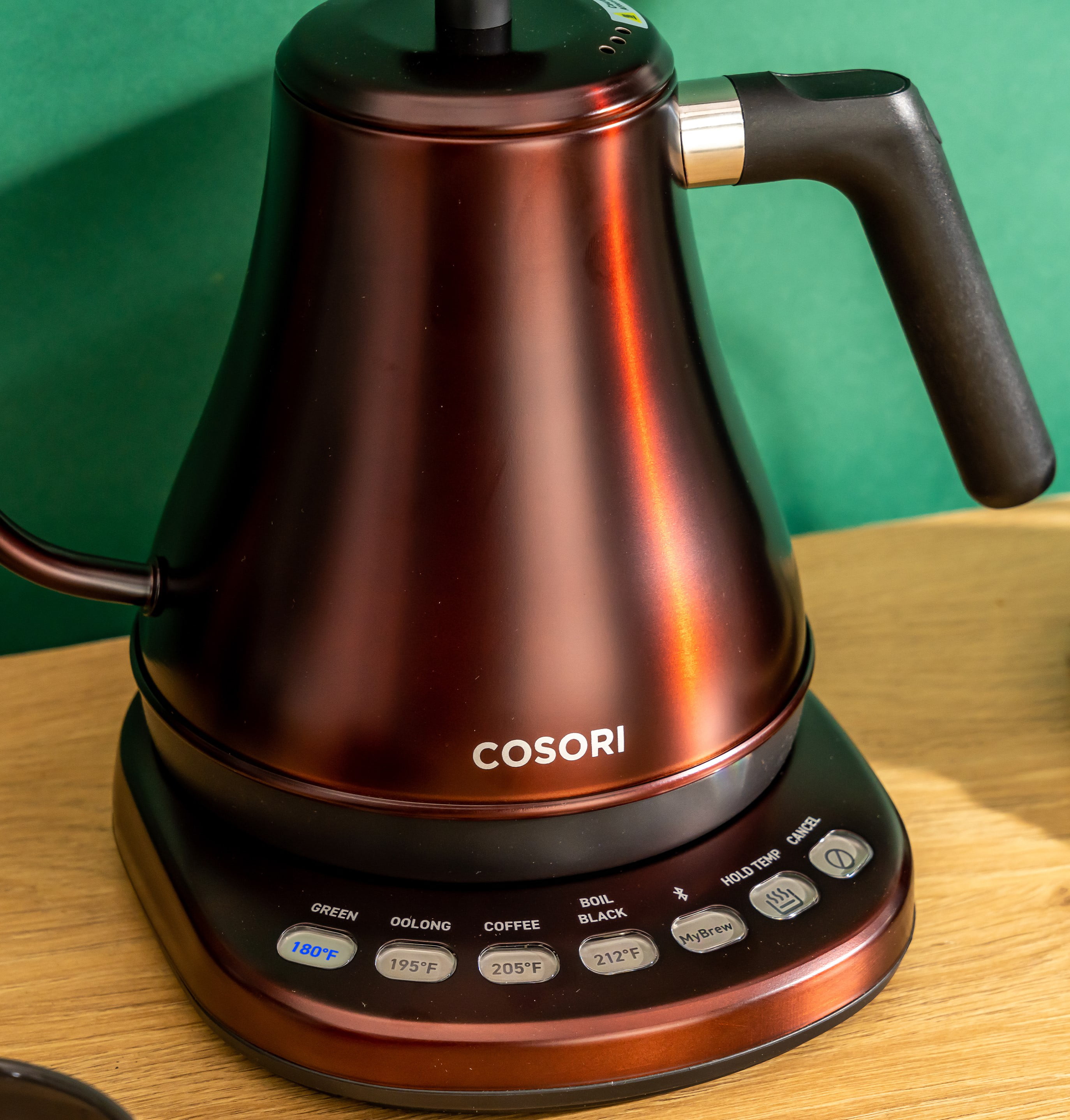 Cosori 0.7 L Black Original Gooseneck Electric Kettle with Bonus Coasters  KAAPGKCSNUS0003 - The Home Depot