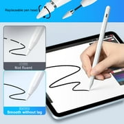 Stylus Pen for iPad, Universal Active Screen Pencil, Stylus Pencil for Apple iPad/iPhone/Android/IOS Samsung with 2 Replacement Tips, White