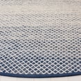 thumbnail image 4 of SAFAVIEH Montauk Vaughn Geometric Cotton Area Rug, Navy/Ivory, 6' x 6' Round, 4 of 5