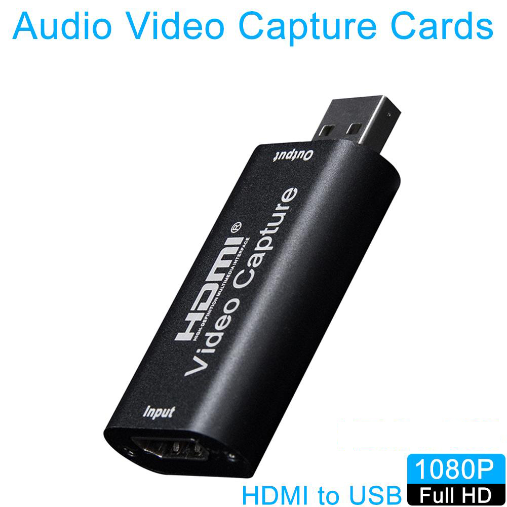 Audio Video Capture Card HDMI to USB 1080p USB2.0 Record via DSLR