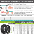 thumbnail image 5 of Rinfit Silicone Rings for Women & Men - Couple Sets Rubber Wedding Bands - Black & White, Diamond Purple, 5 of 6