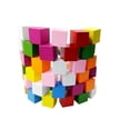 thumbnail image 1 of 3-18pack 50 Piezas Bloques de Madera de Colores Adornos para Manualidades 15mm 15 piezas Sunnimix Embellecimiento de madera, 1 of 8