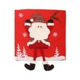 thumbnail image 1 of Event & Party Christmas Chair Cover Cute Themed Chair Back Cover Santa Snowman Reindeer Dinner Kitchen Hotel Holiday Decoration, 1 of 3