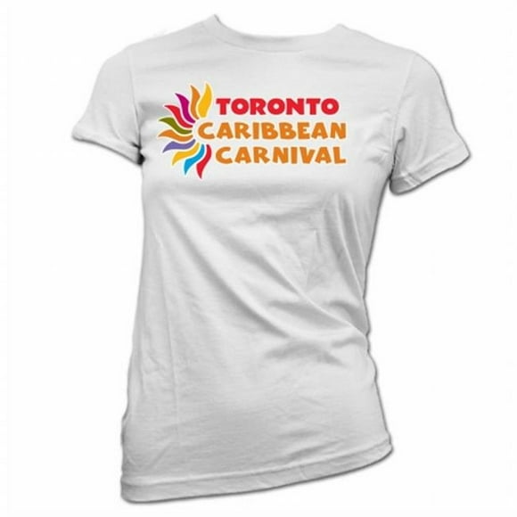 GDC-GameDevCo Ltd. TCC-95063S Toronto Caribbean Carnival Womens T-Shirt, White, S