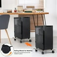 thumbnail image 3 of Set of 2 Computer Tower Stand Cart Heavy Duty Holder for Computer Host Home Use, 3 of 7