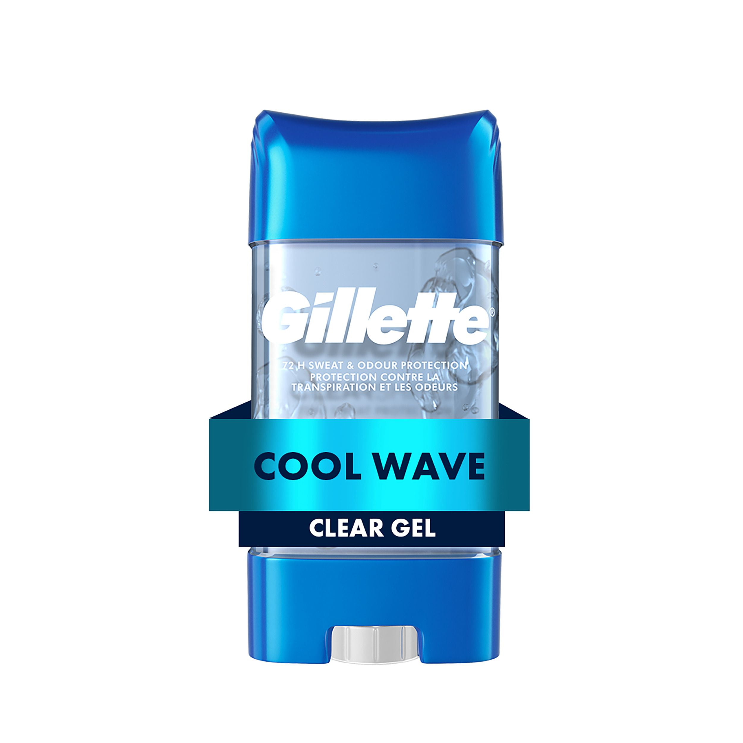 Gillette Antiperspirant and Deodorant for Men, Clear Gel, Cool Wave, 108g