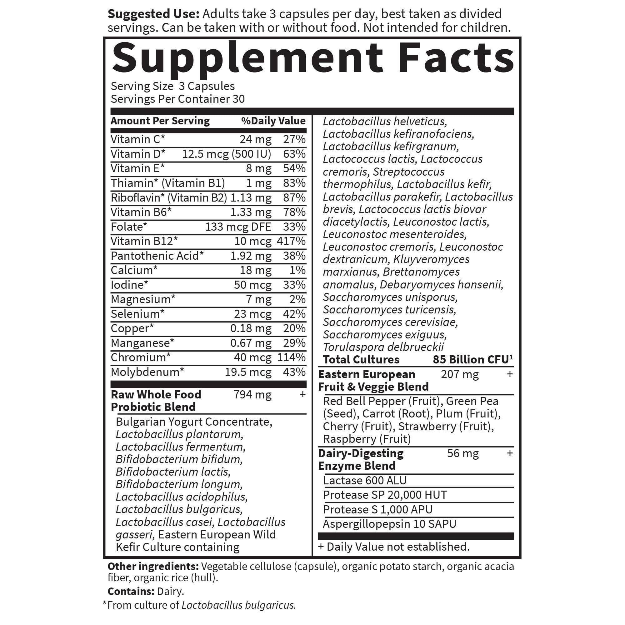 Garden of Life - RAW Probiotics Men - 90 Count Vegetarian Capsules