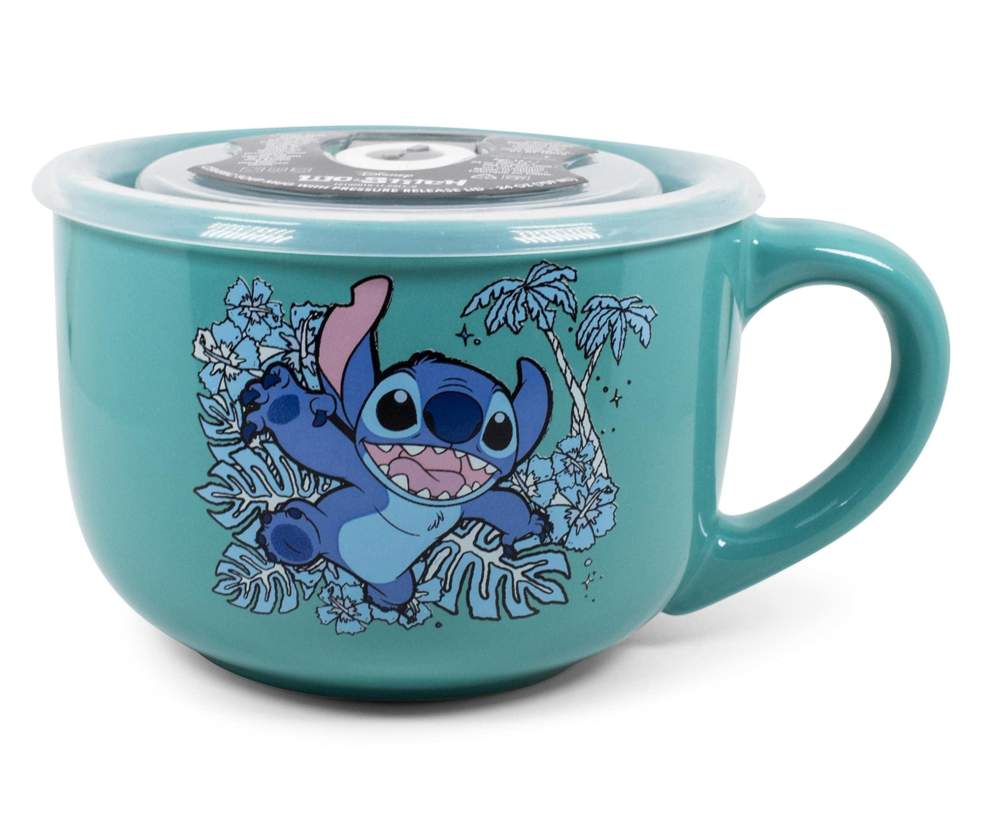 Silver Buffalo Lilo & Stitch Ramenschale Mit Essstäbchen – 590 Ml, Keramik – Offizielles Disney Lizenzprodukt