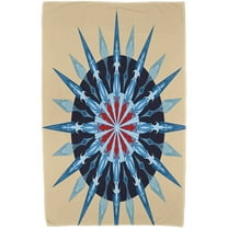 Simply Daisy 30" x 60" Sea Wheel Geometric Print Beach Towel