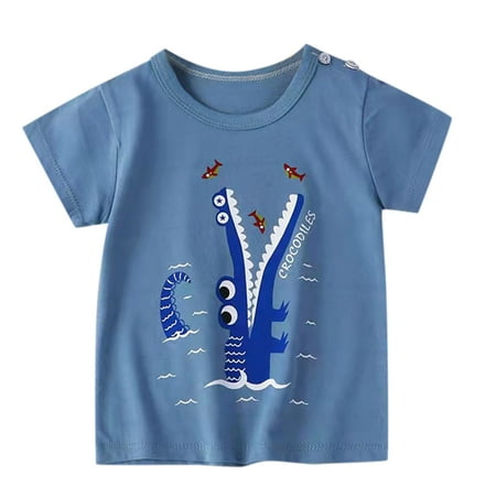 

Cute Cartoon Kids T-Shirts Tops Children Kids Toddler Baby Boys Girls Cute Cartoon Animals Short Sleeve Blouse Top T Shirt Outfits Clothes