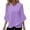 #07 Purple 【Mix, Match & Stock Up on Your Favorite Palette.】, variant on Women's V Neck 3 4 Sleeve Irregular Hem Tops Shirts Blouses Solid Color Loose Fit Casual Daily Wear Business Office Vacation Outfits Fashion Essential Gift for Women | Sopatenor,Beige XL