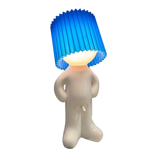 Lámpara Mesita Noche Divertida Hombre Tímido Enchufe Decorativo para Del