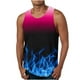 thumbnail image 1 of Hombres Casual Gradación Impresión Suéter Cuello Redondo Tanque Deportivo, 1 of 4