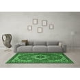 thumbnail image 3 of Ahgly Company Machine Washable Indoor Square Persian Emerald Green Traditional Area Rugs, 7' Square, 3 of 4