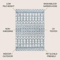 thumbnail image 4 of JONATHAN Y SANTA MONICA 5 x 8 Area Rug, Kafel Tribal Bohemian - Ivory/Blue, SMB130C-5, 4 of 10