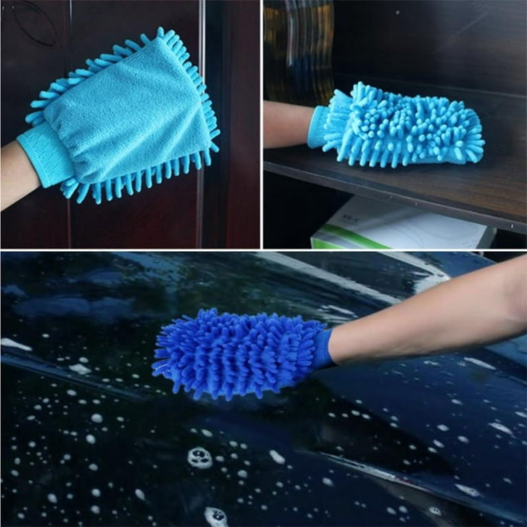 Car Wash Mitt Premium Chenille Microfiber Washer Sponge Scratch