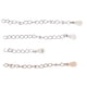 thumbnail image 5 of 2x2 Piezas Pulsera De Plata Esterlina Tobillera Cadena Fabricación De Joyas Astilla 5cm Sunnimix Extensor de pulsera, 5 of 8