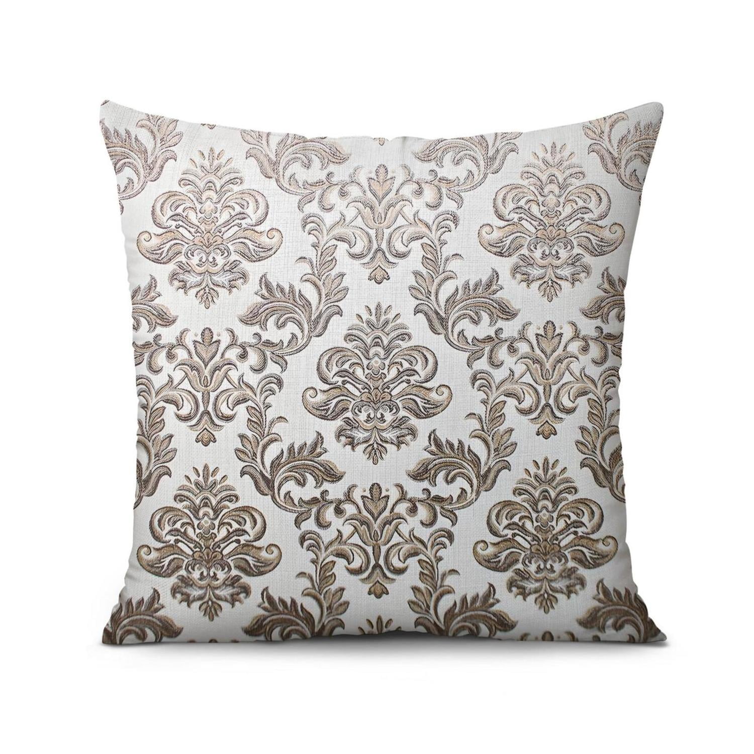 Chic Farmhouse Throw Pillow Covers in Grey & Beige, Pack of 2, 16x16 inch – Modernize Your Living Space