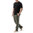 thumbnail image 6 of Fruit of The Loom Men's Crewneck Tee and Fleece Pajama Pants Set, 2-Piece, Sizes S-5XL, 6 of 8
