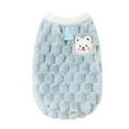 thumbnail image 2 of Winter Cozy Vest for Small Dogs Teddy Design Two Legged Warm Jacket With Leash Opening Cute Apparel,Sky Blue,M, 2 of 4