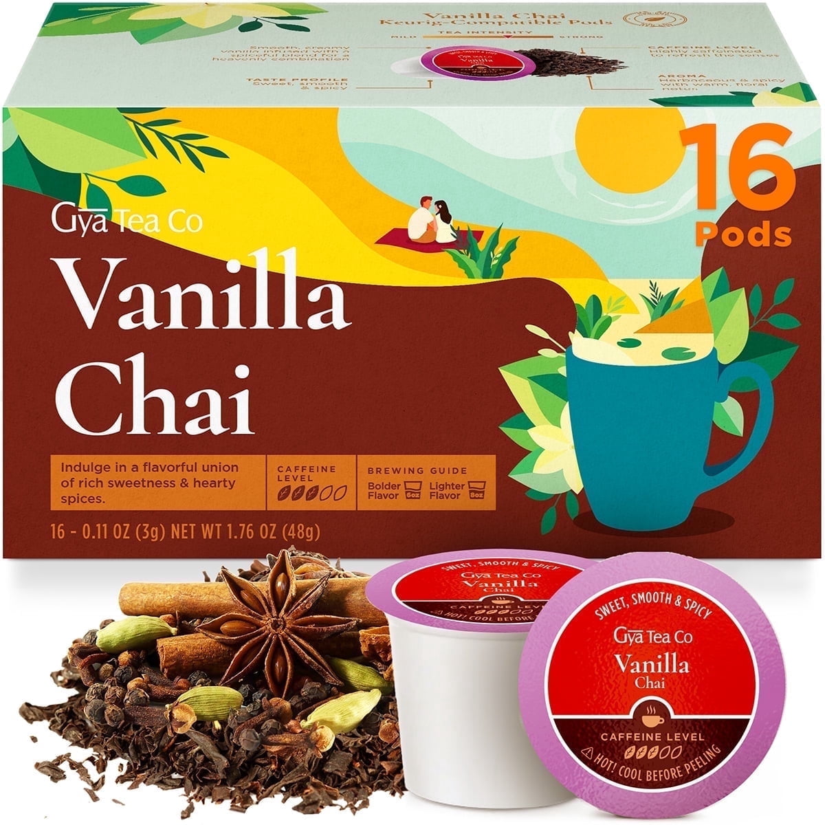 Celestial Seasonings Lemon Zinger Herbal Tea, Keurig K-Cups, 12