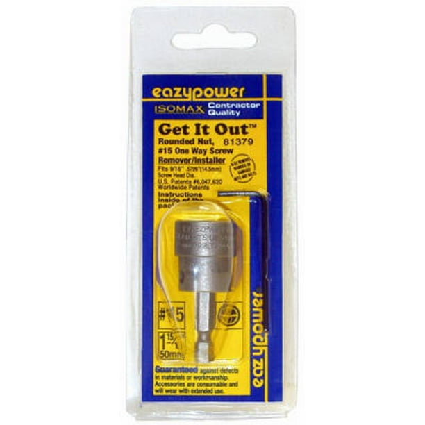2PK15 One Way Screw Remover/Installer For Security Doors & Security Gate
