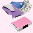 thumbnail image 3 of Tarjeteros Metálicos para Mujeres con Clip de Dinero - Set de 2, Bloqueo RFID, 3 of 8