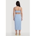 thumbnail image 3 of Women's Metallic Starfish Detail Keyhole V Neck Midi Dress, 3 of 3