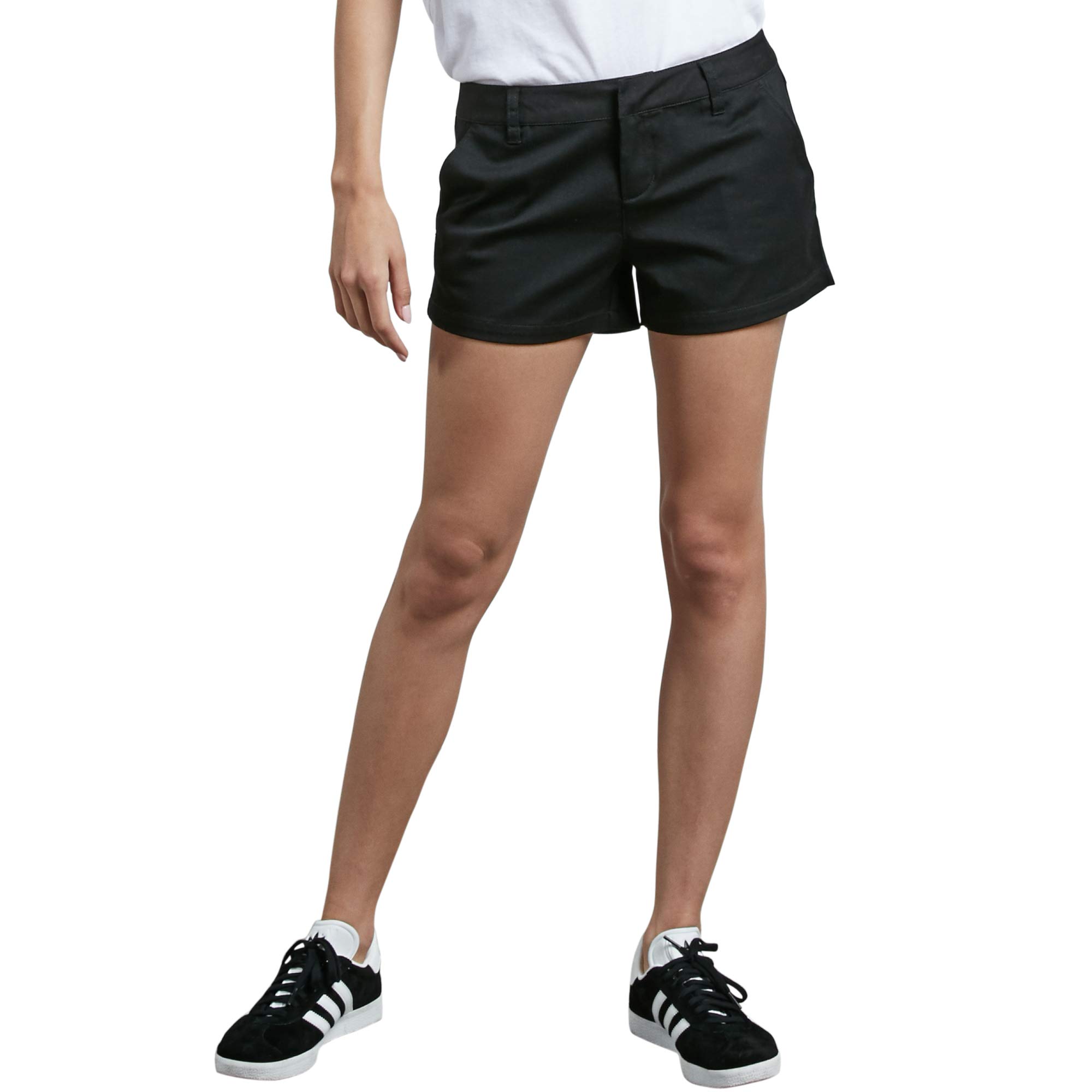 low rise chino shorts