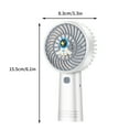 thumbnail image 3 of Holloyiver Portable Mini Handheld Fan, USB Rechargeable Small Pocket Fan, 3 Speeds Personal Small Hand Fan for Travel/Summer/Concerts/Lash, Gifts for Women (White), 3 of 6