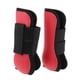 thumbnail image 3 of 1 par de botas de tendón ajustables/botines para entrenamiento de equitación Pie delantero rojo, 3 of 9