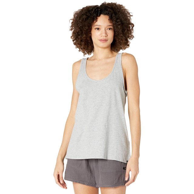Hurley Womens Perfect Racerback Tank Top, Grey, X-Small
