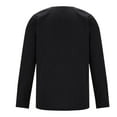 thumbnail image 4 of CYiJun George Men's Henley Long Sleeve T-Shirt Summer Casual Shirt Banded Collar Designed Placket Tees Tops, 4 of 5
