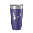 thumbnail image 1 of Okoboji Lake Map Tumbler Travel Mug Insulated Laser Engraved Coffee Cup Iowa 20 oz Purple, 1 of 1
