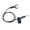 45cm-Black, variant on 3.5mm Single Side In Ear Earphone Earbud Coiled Corded Headsets for Phone Tablet PC Computer MP3 Player