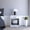 White, variant on Light Gray Nightstand with Shelf | Hold Small Items & Ornaments | Bedroom Setup