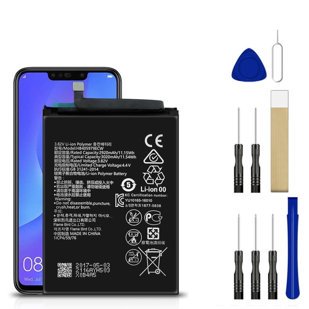 Kridt Mikroprocessor dissipation Replacement Battery HB405979ECW For Huawei Enjoy 6S DIG-AL00 Tool -  Walmart.com