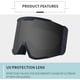 thumbnail image 5 of Ski Goggles Men Women Snow Goggles Goggles Safety Large Skating Goggles Ref: 6156, 5 of 5